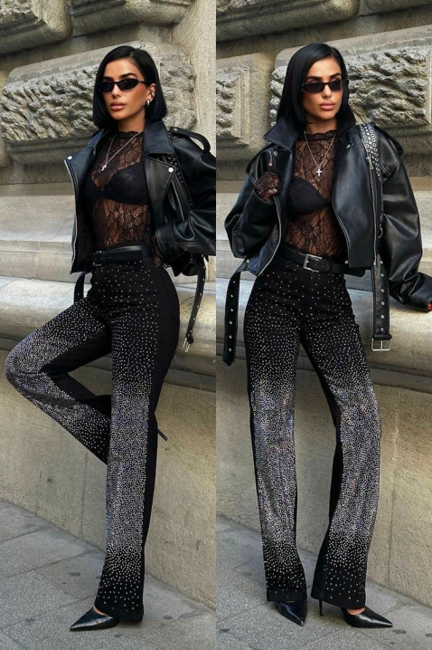 Traperice NARVILDA, Boja: crna, IVET.HR - MODERNA ODJEĆA