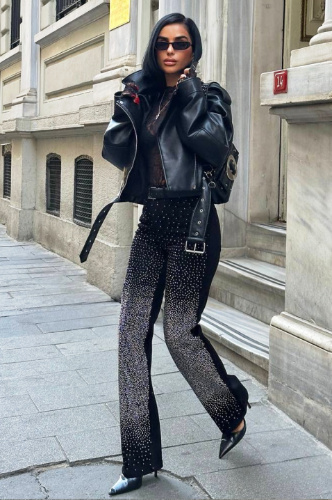 Traperice NARVILDA, Boja: crna, IVET.HR - MODERNA ODJEĆA