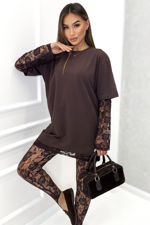 Komplet MARJITA BROWN, Boja: smeđa, IVET.HR - MODERNA ODJEĆA