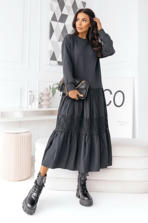 Haljina LELDINA, Boja: crna, IVET.HR - MODERNA ODJEĆA