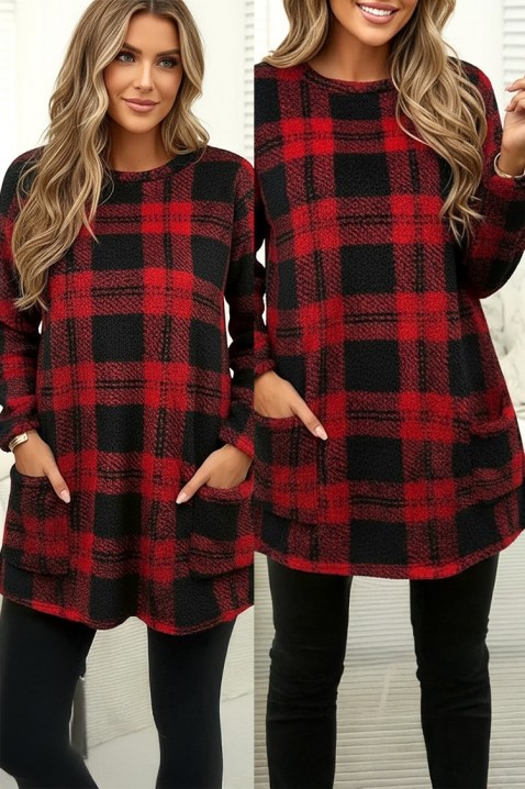 Tunika DERVILDA, Boja: crvena, IVET.HR - MODERNA ODJEĆA