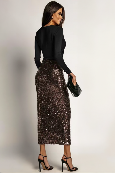 Haljina BLENTISA BROWN, Boja: smeđa, IVET.HR - MODERNA ODJEĆA