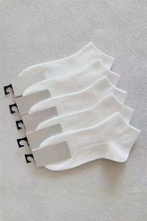 Set od 6 muških čarapa ZIMOLO WHITE, Boja: bijela, IVET.HR - MODERNA ODJEĆA