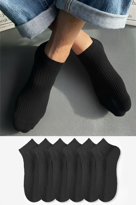 Set od 6 muških čarapa ZIMOLO BLACK, Boja: crna, IVET.HR - MODERNA ODJEĆA