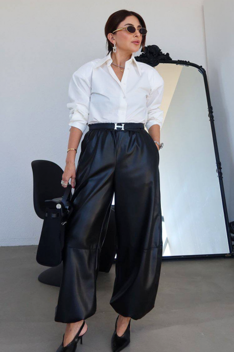 Hlače LONTENZA BLACK, Boja: crna, IVET.HR - MODERNA ODJEĆA