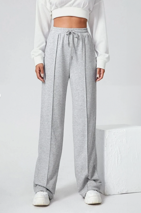 Hlače ALOSINA, Boja: siva, IVET.HR - MODERNA ODJEĆA