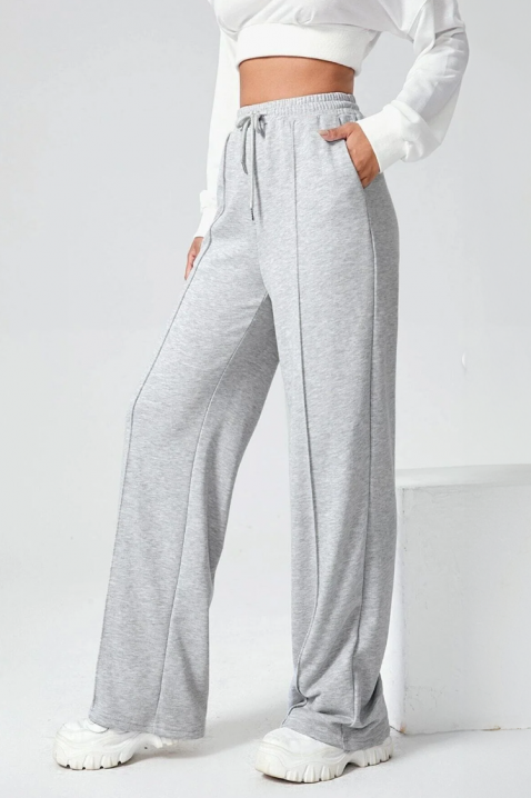 Hlače ALOSINA, Boja: siva, IVET.HR - MODERNA ODJEĆA