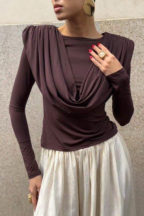 Ženska bluza JACKSONA BROWN, Boja: smeđa, IVET.HR - MODERNA ODJEĆA