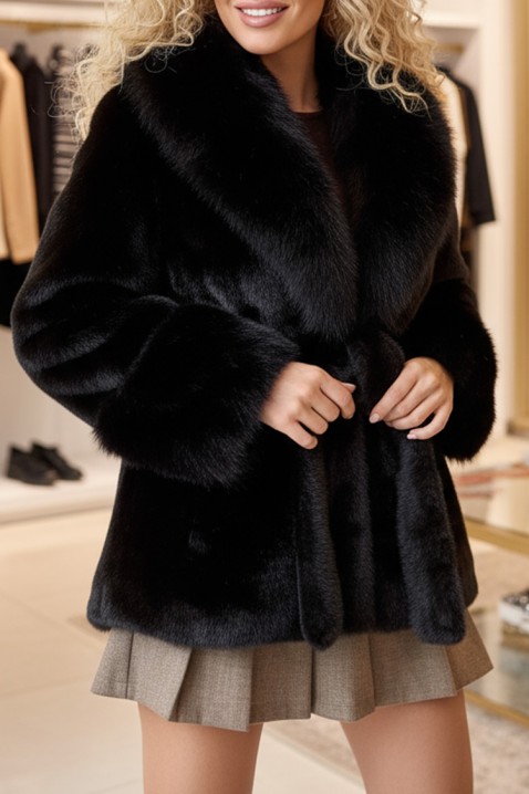 Kaput ELEMSA BLACK, Boja: crna, IVET.HR - MODERNA ODJEĆA