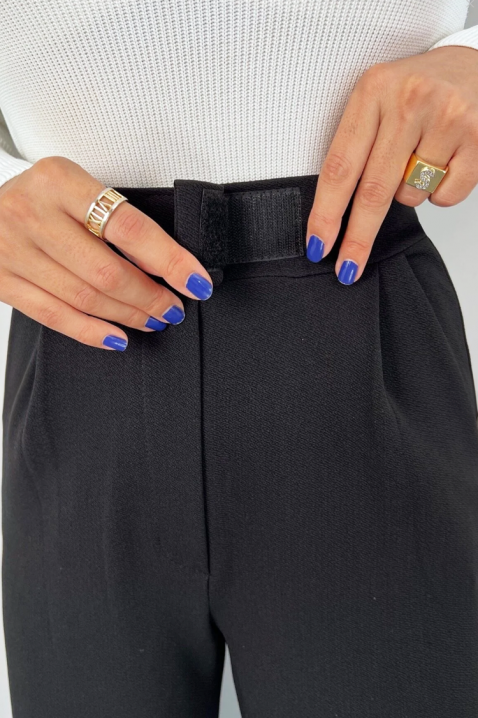 Hlače MALVONA BLACK, Boja: crna, IVET.HR - MODERNA ODJEĆA