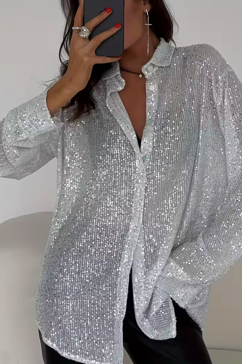 Ženska košulja LANVELDA SILVER, Boja: srebrna, IVET.HR - MODERNA ODJEĆA