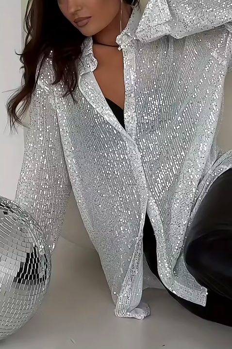 Ženska košulja LANVELDA SILVER, Boja: srebrna, IVET.HR - MODERNA ODJEĆA