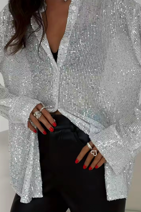 Ženska košulja LANVELDA SILVER, Boja: srebrna, IVET.HR - MODERNA ODJEĆA