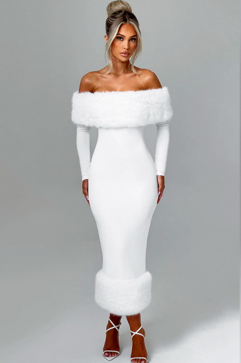 Haljina KARSOTA WHITE, Boja: bijela, IVET.HR - MODERNA ODJEĆA