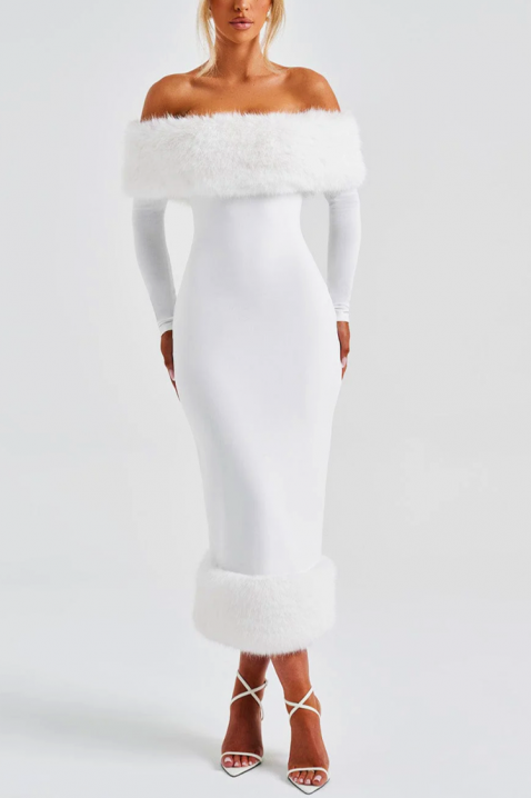 Haljina KARSOTA WHITE, Boja: bijela, IVET.HR - MODERNA ODJEĆA