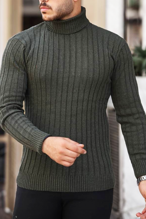 Muški džemper RACHERO KHAKI, Boja: kaki, IVET.HR - MODERNA ODJEĆA