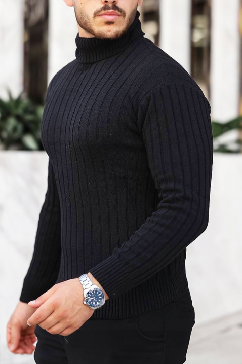 Muški džemper RACHERO BLACK, Boja: crna, IVET.HR - MODERNA ODJEĆA