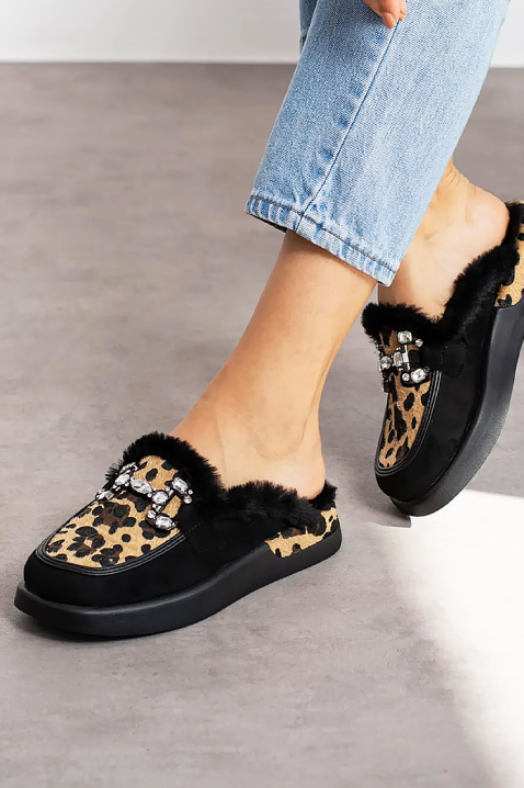 Ženske papuče BENTADA, Boja: leopard, IVET.HR - MODERNA ODJEĆA