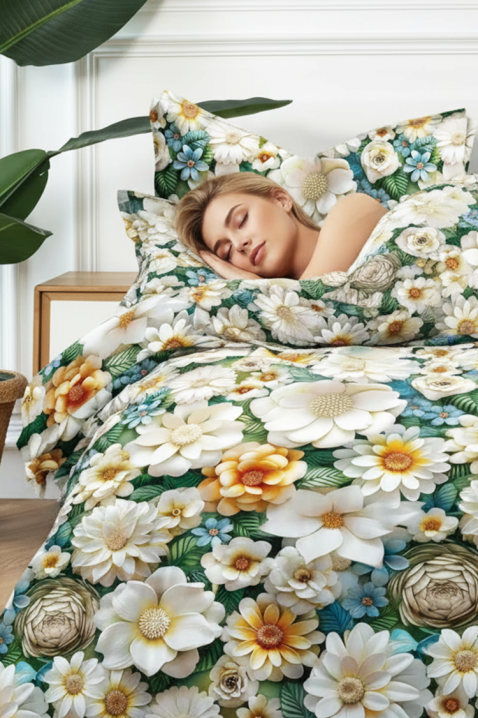 Komplet posteljina SERMOFY 200x220 cm pamuk - 3 dijela, Boja: višebojna, IVET.HR - MODERNA ODJEĆA