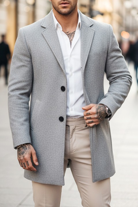 Muški kaput DERKEDO GREY, Boja: siva, IVET.HR - MODERNA ODJEĆA