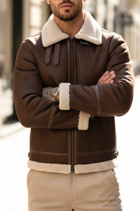 Muška jakna HALMAN BROWN, Boja: smeđa, IVET.HR - MODERNA ODJEĆA