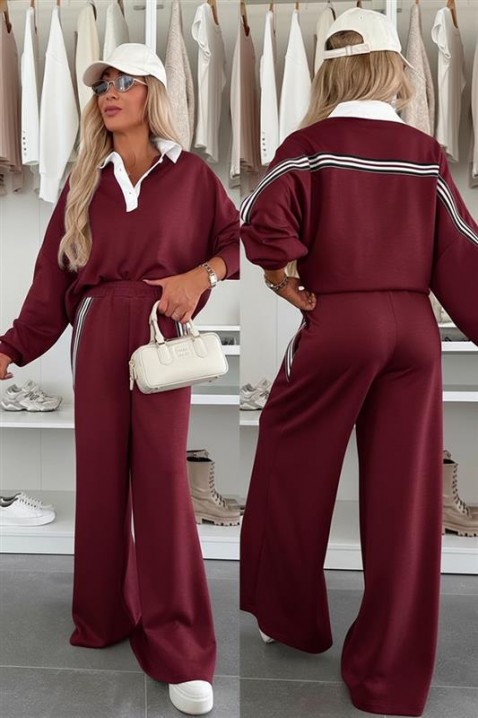 Komplet FLEOLDA, Boja: bordo, IVET.HR - MODERNA ODJEĆA