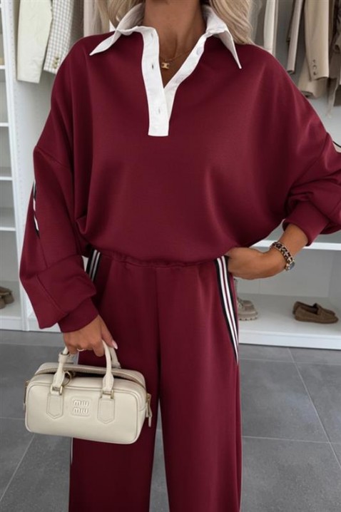 Komplet FLEOLDA, Boja: bordo, IVET.HR - MODERNA ODJEĆA