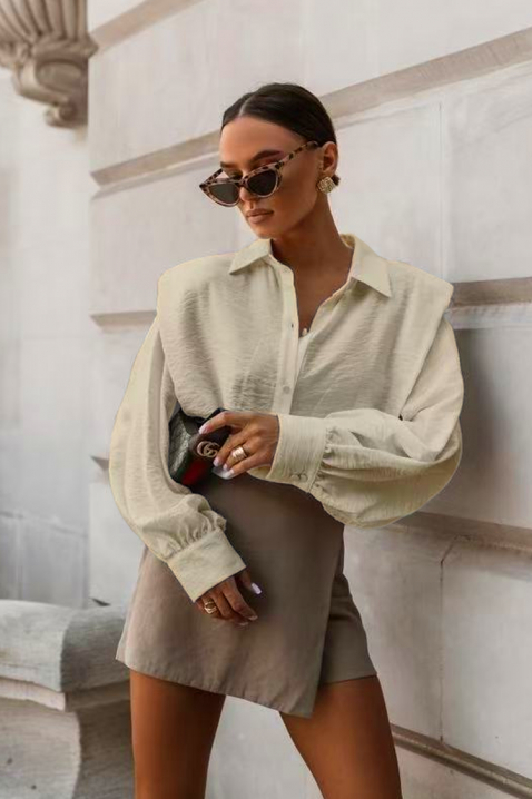 Ženska košulja NOVELZA BEIGE, Boja: bež, IVET.HR - MODERNA ODJEĆA