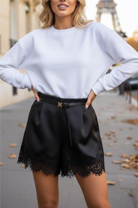 Kratke hlače BELVENDA BLACK, Boja: crna, IVET.HR - MODERNA ODJEĆA