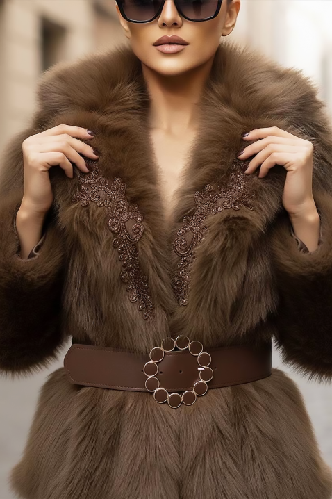 Kaput MEMELONDA BROWN, Boja: smeđa, IVET.HR - MODERNA ODJEĆA