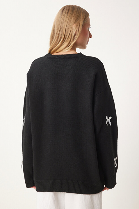Džemper ATRELVA BLACK, Boja: crna, IVET.HR - MODERNA ODJEĆA