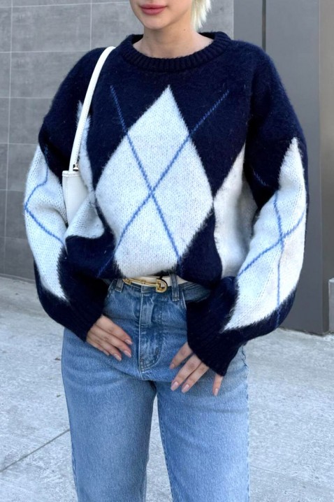 Džemper KRIOFEGA NAVY, Boja: tamnoplava, IVET.HR - MODERNA ODJEĆA