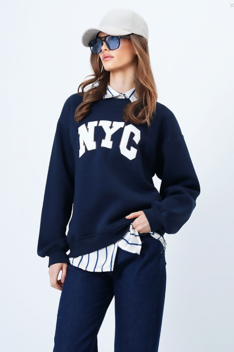 Ženska bluza NEVRILDA NAVY, Boja: tamnoplava, IVET.HR - MODERNA ODJEĆA