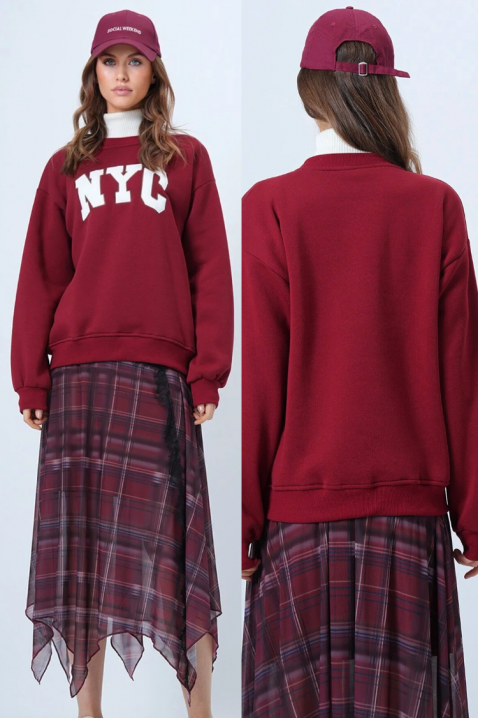 Ženska bluza NEVRILDA BORDO, Boja: bordo, IVET.HR - MODERNA ODJEĆA