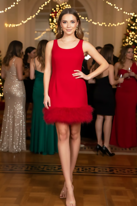 Haljina HOLINZANA RED, Boja: crvena, IVET.HR - MODERNA ODJEĆA