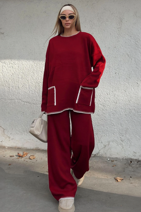 Komplet DAILENZA BORDO, Boja: bordo, IVET.HR - MODERNA ODJEĆA