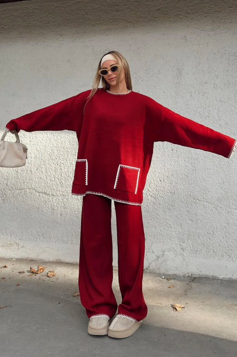 Komplet DAILENZA BORDO, Boja: bordo, IVET.HR - MODERNA ODJEĆA