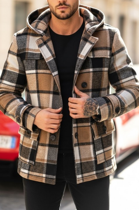 Muški kaput STERFO BEIGE, Boja: bež, IVET.HR - MODERNA ODJEĆA