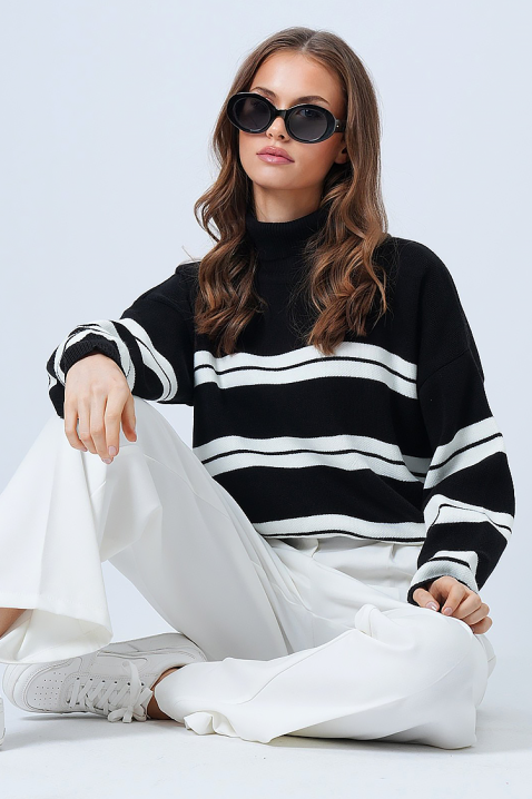 Džemper HIERZA, Boja: crna, IVET.HR - MODERNA ODJEĆA