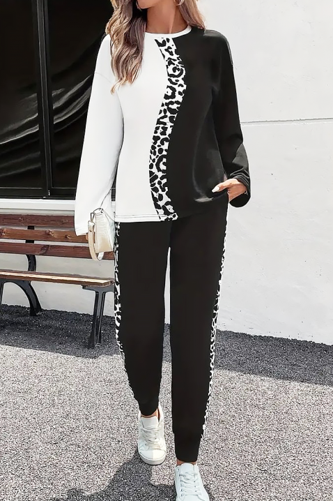 Komplet SEVANTA, Boja: crna i bijela, IVET.HR - MODERNA ODJEĆA