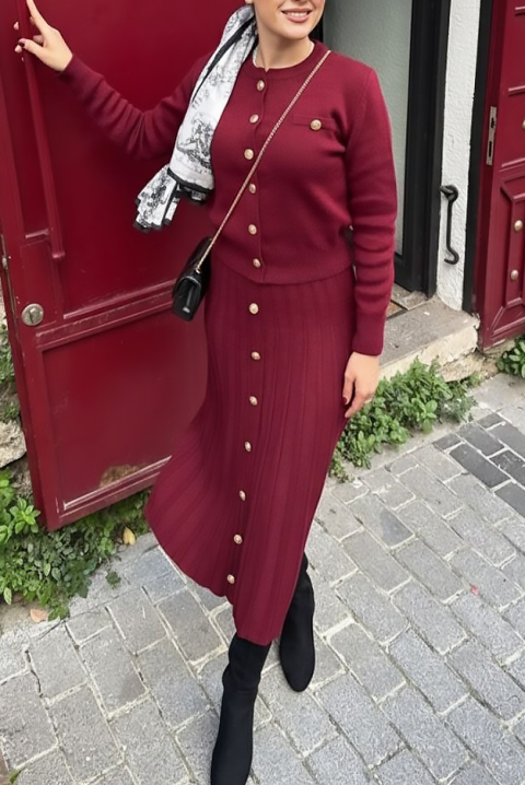 Komplet HELENZA BORDO, Boja: bordo, IVET.HR - MODERNA ODJEĆA