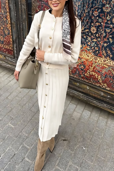 Komplet HELENZA ECRU, Boja: drap, IVET.HR - MODERNA ODJEĆA