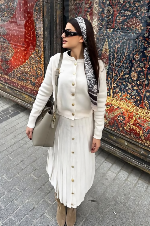 Komplet HELENZA ECRU, Boja: drap, IVET.HR - MODERNA ODJEĆA