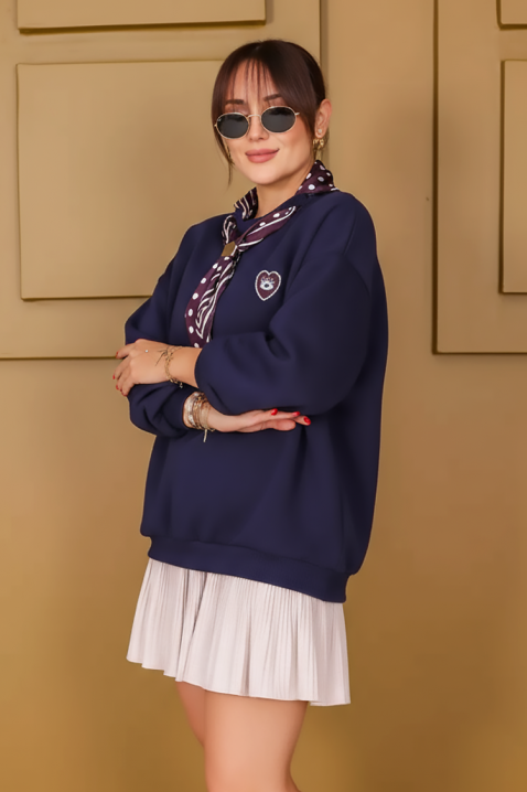 Ženska bluza ZAFERZA NAVY, Boja: tamnoplava, IVET.HR - MODERNA ODJEĆA