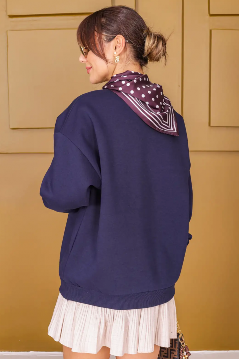 Ženska bluza ZAFERZA NAVY, Boja: tamnoplava, IVET.HR - MODERNA ODJEĆA