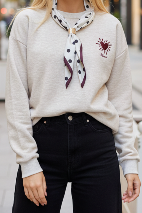 Ženska bluza ZAFERZA ECRU, Boja: drap, IVET.HR - MODERNA ODJEĆA