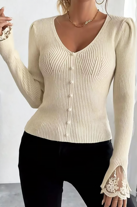 Ženska bluza ZLOVELDA ECRU, Boja: drap, IVET.HR - MODERNA ODJEĆA