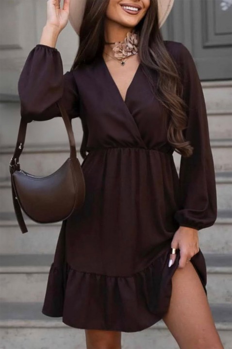 Haljina MONTEKA, Boja: smeđa, IVET.HR - MODERNA ODJEĆA