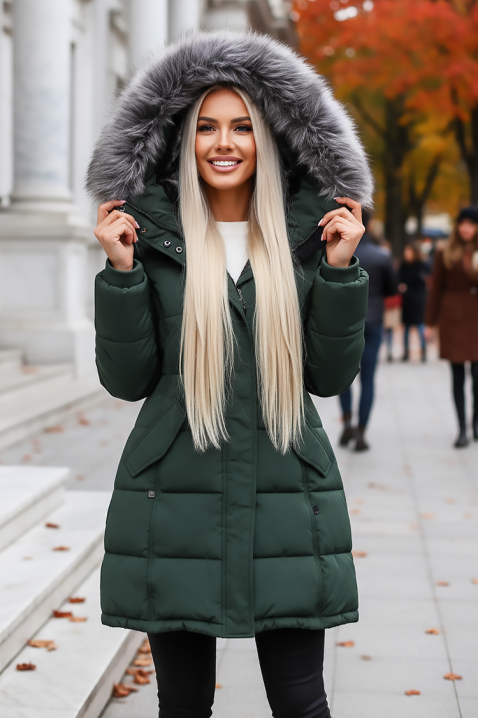 Jakna DRUVERDA KHAKI, Boja: kaki, IVET.HR - MODERNA ODJEĆA