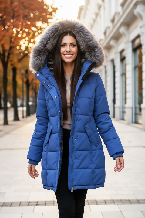 Jakna DRUVERDA BLUE, Boja: plava, IVET.HR - MODERNA ODJEĆA